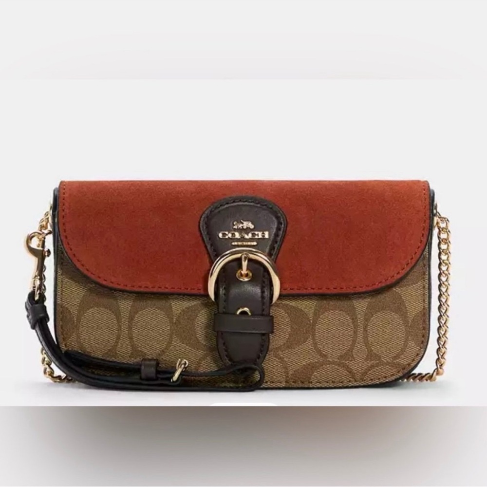 Suede Coach cross body